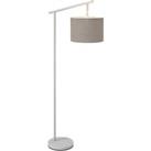 HOMCOM Modern Floor Lamp with 350 Rotating Lampshade, for Living Room and Bedroom, LED Bulb Included