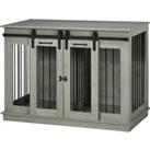 PawHut Dog Crate Furniture for Large Dogs, Double Dog Cage for Small Dogs