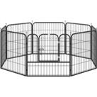 PawHut Heavy Duty 8 Panel Dog Play Pen Pet Playpen for Puppy Rabbit Enclosure Foldable Indoor Outdoo