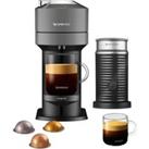 Nespresso by Magimix Vertuo Next & Milk 11711 Pod Coffee Machine with Milk Frother - Dark Grey, 