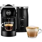 Lavazza A Modo Mio Jolie & Milk 18000415 Pod Coffee Machine with Milk Frother - Black, Black