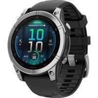 Garmin fenix E - 47mm, GPS - 47mm - Stainless Steel / Black, Stainless Steel