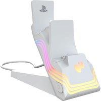 PDP Afterglow Wave PS5 Dual Charger Charging Dock For PlayStation 5 - White, White