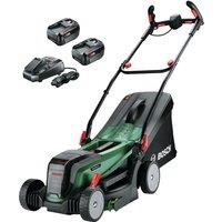 Bosch UniversalRotak 2x18V-37-550 (2x4.0Ah) - 36 Volts Lawn Mower, Green