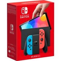 Nintendo Switch OLED 64GB - Neon Red/Blue, Multi Colour