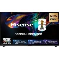 Hisense 100 4K Ultra HD RGB MiniLED Smart TV [2026] - 100UR8STUK, Black