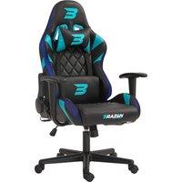 BraZen Vision Esports Elite RGB Junior PC Gaming Chair - Black / Blue, Black