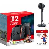 Nintendo Switch 2 256GB with Mario Kart World + Camera + Sandisk MicroSD - Black, Black
