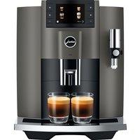 Jura E8 15583 Bean to Cup Coffee Machine - Dark Inox, Stainless Steel