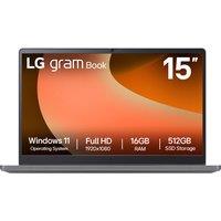 LG gram Book Laptop - Intel Core i5, 512GB SSD, 16 GB RAM - Titan Silver, Silver