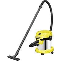 Krcher WD 2 Plus S 1.628-055.0 Cylinder Vacuum Cleaner, Yellow