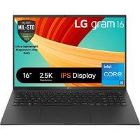 LG gram 16" Laptop - Intel Core i5, 256GB SSD, 16 GB RAM - Obsidian Black, Black