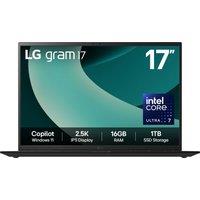 LG gram Hybrid AI 17Z90T-G 17" Laptop - Intel Core Ultra 7, 1TB SSD, 16 GB RAM - Obsidian Black, Black