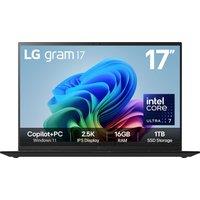 LG gram Hybrid AI 17Z90TL-G 17" Laptop - Intel Core Ultra 7, 1TB SSD, 16 GB RAM - Obsidian Black, Black