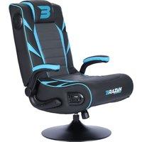 BraZen Panther Elite 2.1 Bluetooth Surround Sound Gaming Chair For PlayStation 5,Xbox Series S,Nintendo Switch,Wii,Xbox Series X,PC,Playstation 3,Xbox 360,Xbox One,Pla - Black / Blue, Black