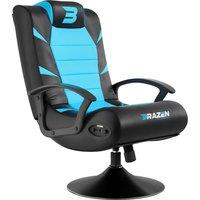 BraZen Pride 2.1 Bluetooth Surround Sound Gaming Chair For Kids For Nintendo Switch, Xbox Series X|S, PS5, PS4, PC - Black / Blue, Black