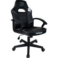 BraZen Valor Mid-Back PC Gaming Chair For PC - Black / Grey, Black