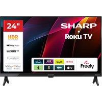 Sharp HD2225K 24" HD Smart Roku Freely TV [2025] - 1T-C24HD2225KB, Black