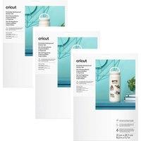 Cricut A4 Waterproof Sticker Set Smart Cutting Machine Accessory / 12 Per Pack - White, White