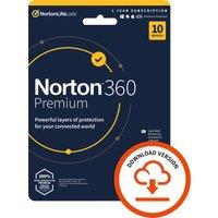 Norton Digital Download for Windows, Mac, for 10 Devices - Annual Subscription, White