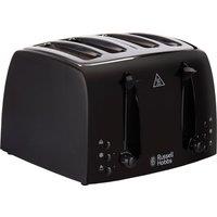 Russell Hobbs Textures 21651 4 Slice Toaster - Black, Black