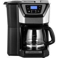 Russell Hobbs Chester Grind & Brew 22000 Filter Coffee Machine with Timer - Silver / Black, Black