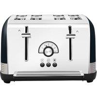 Morphy Richards Venture Retro 240334 4 Slice Toaster - Onyx, Black
