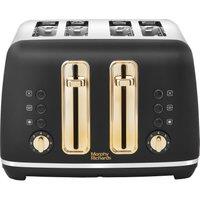 Morphy Richards Accents 242047 4 Slice Toaster - Black, Black