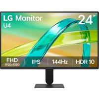 LG U4 24 Full HD 144Hz Monitor - Black, Black