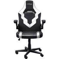 Trust GXT 703 Riye Gaming Chair For Nintendo Switch,PC,PlayStation 4,PlayStation 5,Playstation 3,Wii,Xbox 360,Xbox One,Xbox One S,Xbox S - Black / White, Black