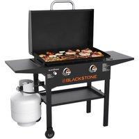 Blackstone 28in Griddle with Hood Gas Barbecue - Black, Black