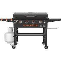 Blackstone 36in Griddle with Hood Gas Barbecue - Black, Black