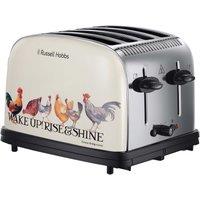 Russell Hobbs Emma Bridgewater Rise & Shine Design 25780 4 Slice Toaster - Cream, Cream