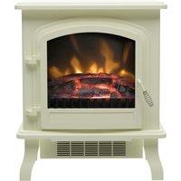 BeModern Colman 27529 Log Effect Electric Stove - Cream, Cream