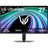 LG UltraGear G5 27" Full HD 200Hz Gaming Monitor with FreeSync Premium and NVidia G-Sync - Black, Black