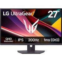 LG UltraGear G6 27" Quad HD 200Hz Gaming Monitor with FreeSync Premium - Black, Black