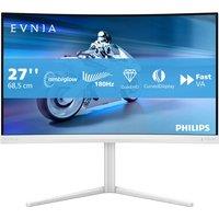 Philips EVNIA 5000 27" Quad HD 180Hz Curved Gaming Monitor with FreeSync Premium - White, White