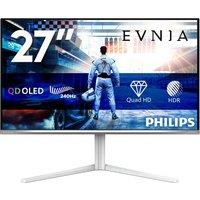 Philips Evnia 6000 26.5" Quad HD 240Hz OLED Gaming Monitor and NVidia G-Sync - White, White