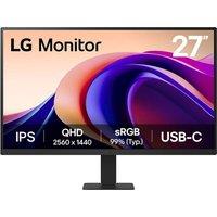 LG 27U631A-B 27" Quad HD 100Hz Monitor - Black, Black