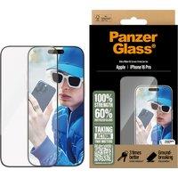 PanzerGlass Screen Protector for iPhone 16 Pro - Ultra-Wide Fit, Transparent
