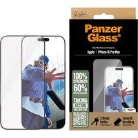PanzerGlass Screen Protector for iPhone 16 Pro Max - Ultra-Wide Fit, Transparent