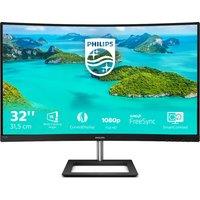 Philips E-Line 31.5" Full HD 75Hz Curved Monitor with FreeSync - Black, Black