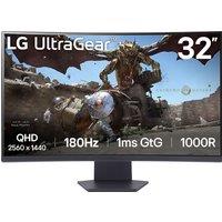 LG UltraGear Quad HD 180Hz Curved Gaming Monitor with FreeSync - Black, Black