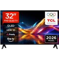 TCL 32" Full HD QLED Smart Fire TV [2026] - 32V5D-UK, Black
