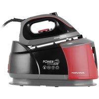 Morphy Richards Power Steam Elite With AutoClean 332013 Pressurised Steam Generator Iron - Black / Red, Black