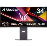 LG UltraGear G6 34" WQHD 160Hz Gaming Monitor with FreeSync Premium - Black, Black