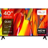TCL V5C 40" Full HD QLED Smart Android TV [2025] - 40V5C-UK, Black