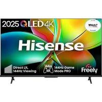 Hisense E78Q Pro 43" 4K Ultra HD QLED Smart Freely TV - 43E78QTUK PRO, Black