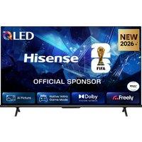 Hisense 43 4K Ultra HD QLED Smart TV [2026] - 43E78STUK PRO, Black