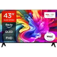 TCL SF560 43" Full HD QLED Smart Fire Freely TV [2025] - 43SF560-UK, Silver